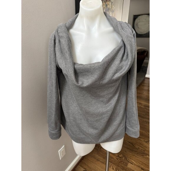 Donna Karan Boat Neck Grey Active Top M - Picture 1 of 3